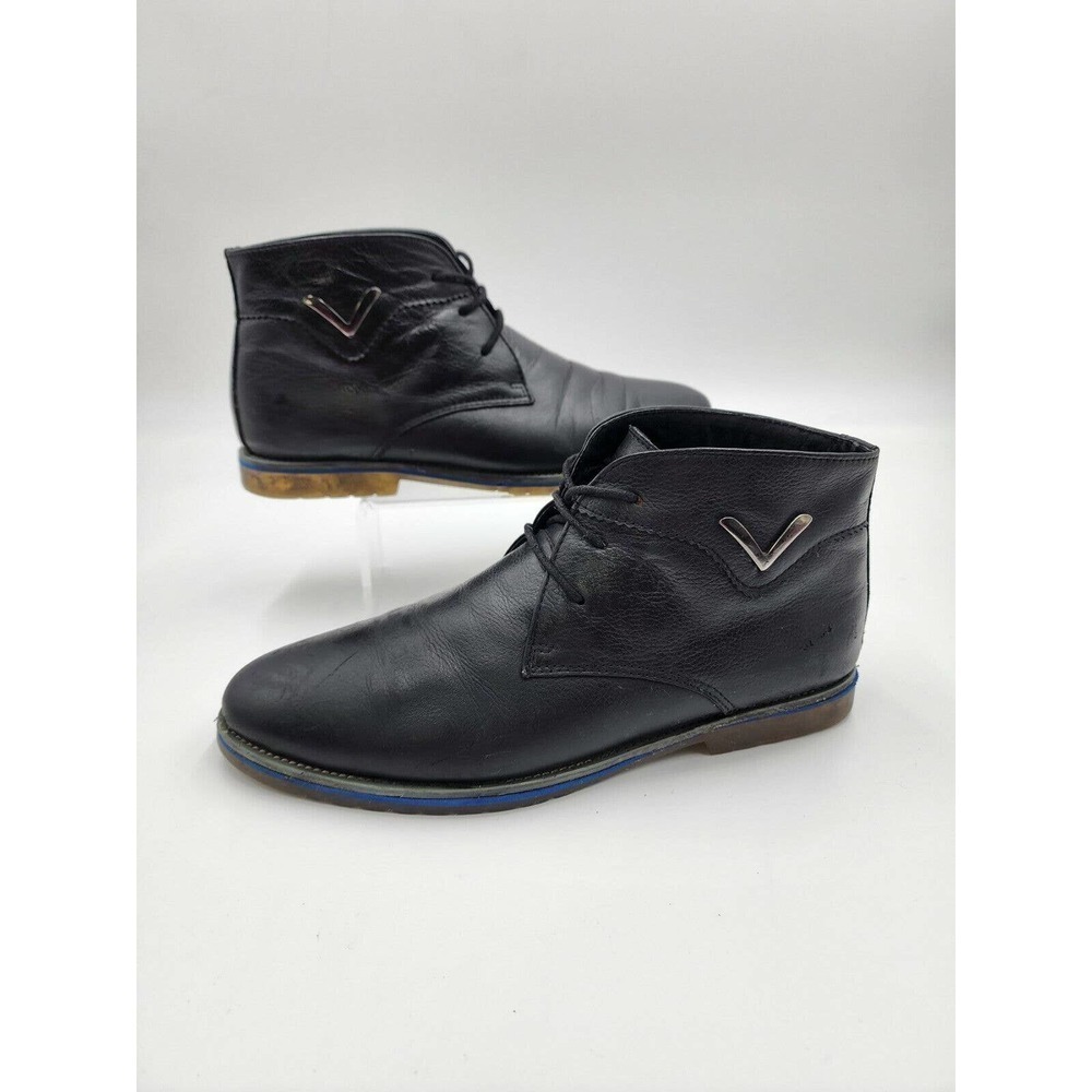 Timberland Earthkeepers Chukka Ankle Black Leather Boots Men's Sz 12 1501-12 40